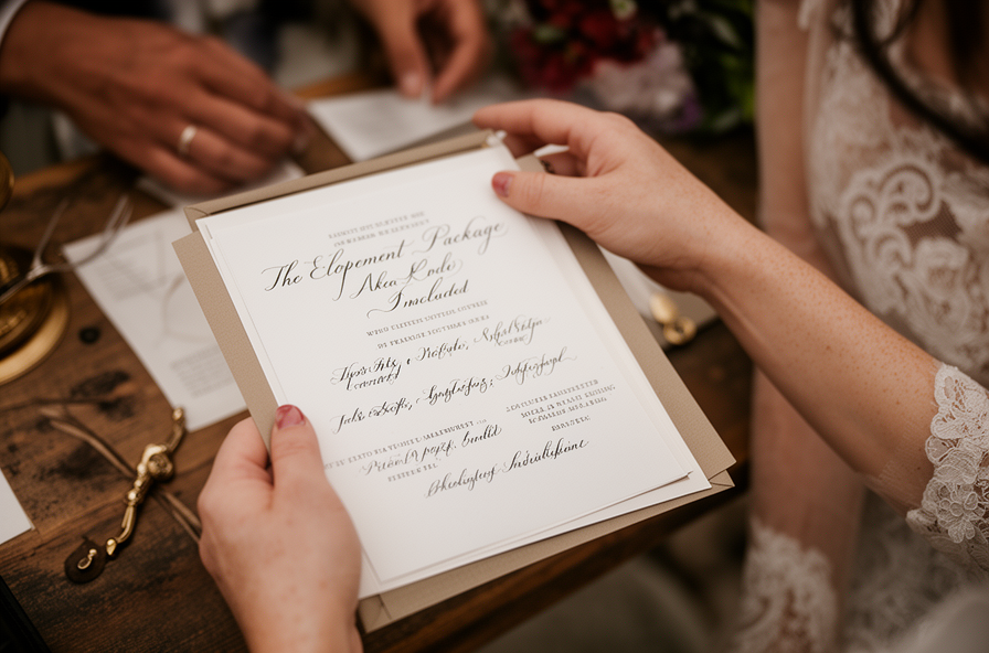 elopement package what is included