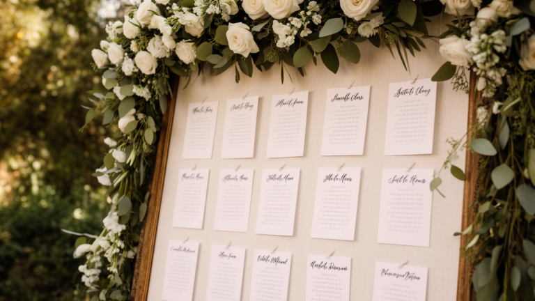 Wedding Reception Seating Chart Ideas