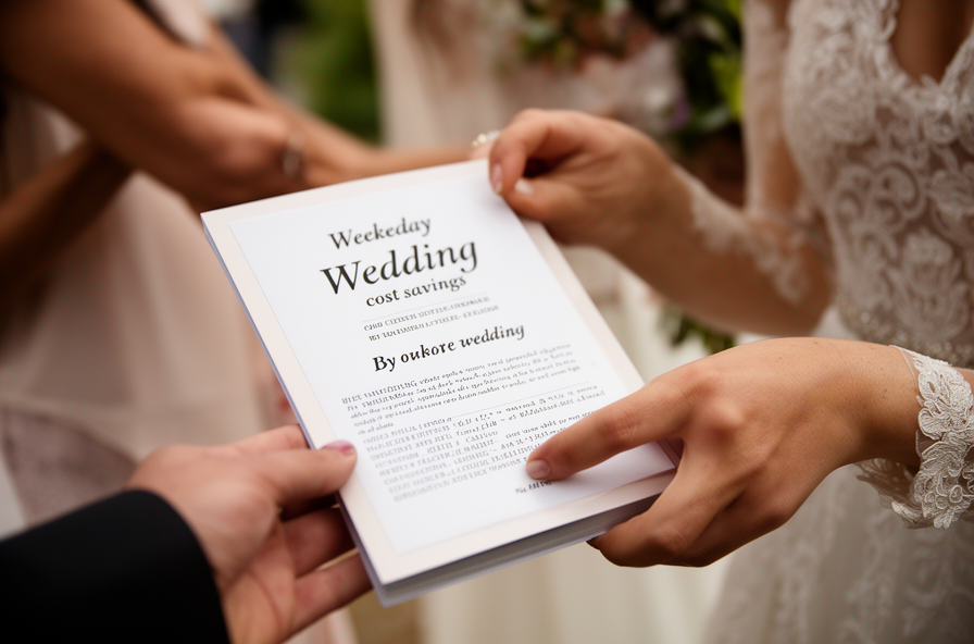 weekday wedding cost savings